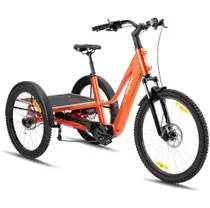 Trehjulig Elcykel Monty Rocket XC 24/26 Orange/Vit