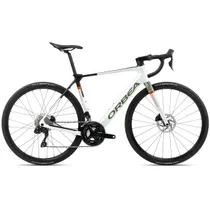 EL-Racer Orbea Gain M30i White Chic-Metallic Green Artichoke Gloss
