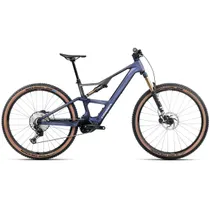 EL-MTB Orbea Rise SL M10 420W Tanzanite Carbon View Carbon Raw Matt