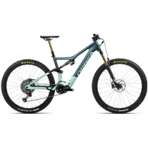 El MTB Orbea Rise M-TEAM Turkos/Blå
