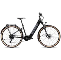 Elcykel Crosshybrid Rock Machine Crossride INT e450 Touring Svart/Grå