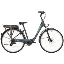 Elcykel Cityhybrid Rock Machine Cityride e100 SD Silver/Blå