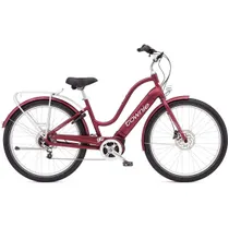 Elcykel Cruiser Electra Townie Path Go! 5i dam mattröd