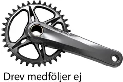 Vevparti Shimano XTR FC-M9100-1 1 x 12 v&auml;xlar utan drev 175 mm