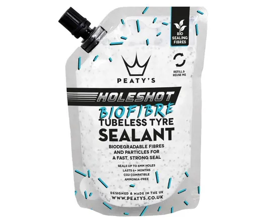 Tubeless-neste Peaty's Holeshot BioFibre Sealant 120ml