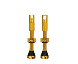 Tubelessventiler Peaty's x Chris King 42mm Guld