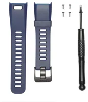 Armbandssats Garmin Vivosmart silikon m&ouml;rkbl&aring; medium