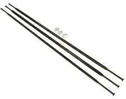 Eker SRAM S60 inkl. nippel drevsida bak 246 mm svart 3-pack