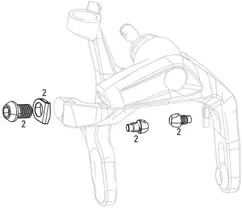 Vaijeri-/Jousis&auml;&auml;t&ouml;ruuvisetti S-Runko Red 13 Aero Maantiejarru