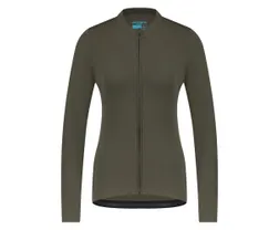Cykeltröja Shimano Dam Kaede Thermal Grön
