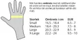Storleksguide Pearl Izumi handskar
