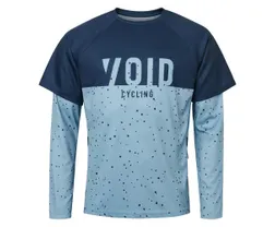 Cykeltröja Void MTB Rock LS Jersey Men Blue