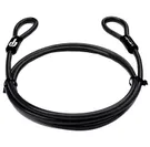 Låsvajer HIPLOK  Double loop 200cm Svart