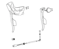 Varaosasarja SRAM Rival eTap AXS Disc Oikea (Vaihdevipu + elec Pod)