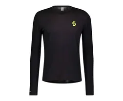 Scott Juoksupaita Rc Run L/Sl Shirt Black/Yellow Miesten