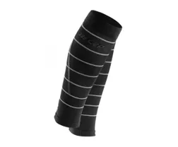 Cep L&ouml;parstrumpor Reflective Compression Calf Sleeves herr Black