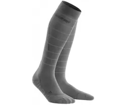 CEP Juoksusukat Reflective Compression Socks Miesten Grey