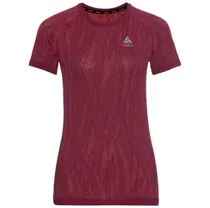 Odlo L&ouml;partr&ouml;ja Top Crew Neck Short Sleeve Blackcomb. dam Rasberry Fudge