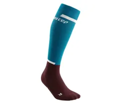 CEP Juoksusukat The Run Socks Tall V4 Naisten Petrol/Dark Red