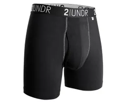 2UNDR Swing Shift Boxer Black/Grey Herr