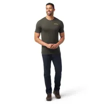 Smartwool Löpartröja Memory Quilt Short Sleeve Graphic Tee Guitar Slim Fit herr North Woods Heather