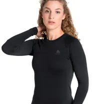 Odlo L&ouml;partr&ouml;ja Top Crew Neck Long sleeve dam Black