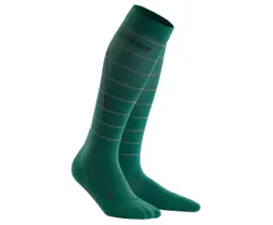 CEP Juoksusukat Reflective Compression Socks Naisten Dark Green