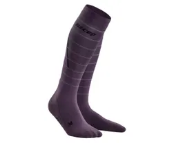 Cep Löparstrumpor Reflective Compression Socks herr Purple