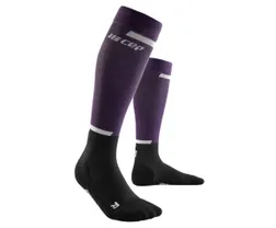 CEP Juoksusukat The Run Compression Socks Tall V4 Naisten Violet/Black