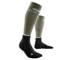 CEP Juoksusukat The Run Compression Socks Tall V4 Naisten Olive/Black