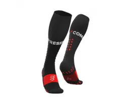 Compressport Löparstrumpor Full Sock Run herr Black
