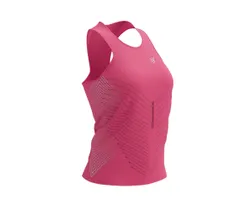 Compressport Löparlinne Performance Singlet dam Hot Pink/Aqua