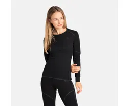 Odlo Merino 200 Bl Top Crew Neck L/S dam Black