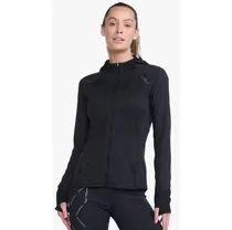 Löpartröja 2XU Ignition Shield Hood Mid Dam Black/Black Reflective 