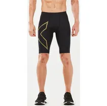 Juoksuhousut 2XU Light Speed Compression Short Black/Gold Reflective