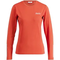 Löpartröja Swix Pace NTS LS Baselayer Top Dam Cayenne