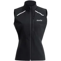 L&ouml;parv&auml;st Swix Pace Wind Vest Dam Black