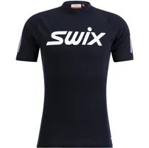 Löpartröja Swix Roadline Racex SS Unisex Black/Dark Navy
