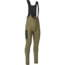 Cykelbyxor GripGrab PACR Thermal Bib Tights Olive Green