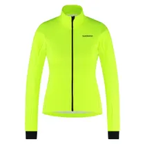 Naisten talvipyöräilytakki Shimano Element Neon Yellow