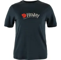 Py&ouml;r&auml;ilypaita Fj&auml;llr&auml;ven Hoja Wool T-shirt W Dark Navy