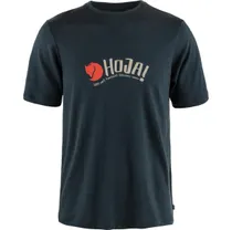Cykeltröja Fjällräven Hoja Wool T-shirt M Dark Navy 