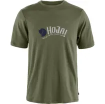 Cykeltröja Fjällräven Hoja Wool T-shirt M Laurel Green 