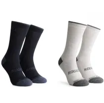 Cykelstrumpor Rogelli Wool 2-pack Unisex Blå/Grå