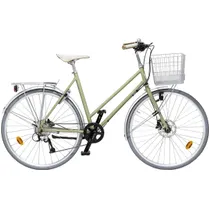 Hybridcykel Skeppshult Favorit Sport Dam 9-Vxl Späd Lav Matt