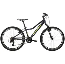 Barncykel Kross Hexagon Jr 1.0 Navy Blue/Yellow 24