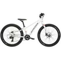 Barncykel Kross Level Jr 2.0 Disc White/Black 24