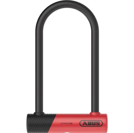 Bygellås Abus 420K Ultimate SSF-Godkänt Black/Red - 230 mm