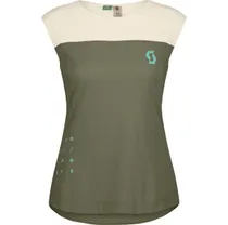 Cykellinne Dam Scott Trail Vertic DRI SS Hay Green/Cotton White