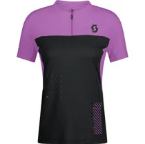Cykeltr&ouml;ja Dam Scott Trail Vertic Zip SS Black/Liquid Purple
